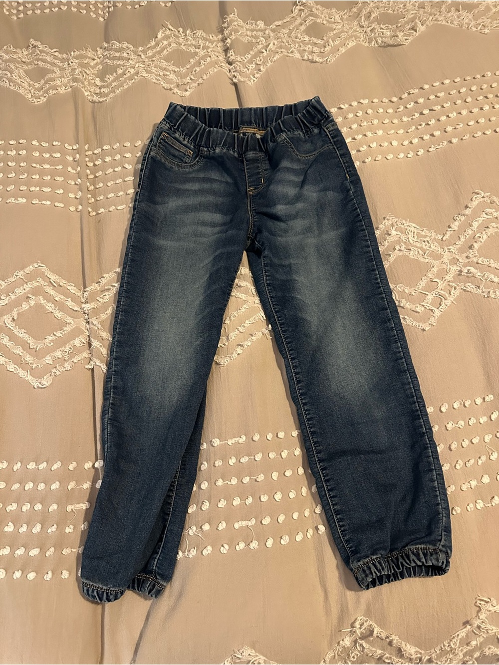 GapKids Jeans XL Regular Girls Boys Denim Blue Elastic Waist Size 14/16